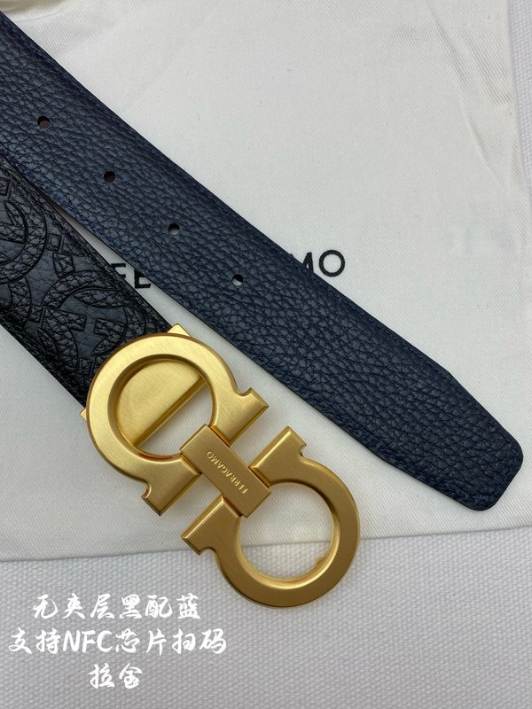 페라가모 이탈리아 원산 가죽 NFC 벨트 001-181205