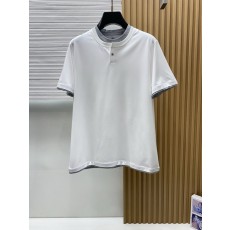 브루넬로 쿠치넬리 남성 라운드넥 반팔 티셔츠 001-181500