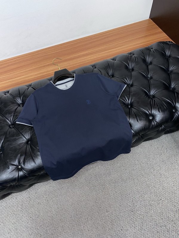이른 봄 라운드넥 반팔 티셔츠 001-181507