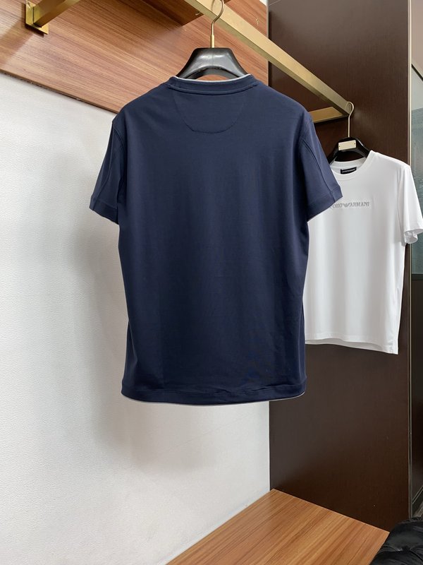 이른 봄 라운드넥 반팔 티셔츠 001-181507