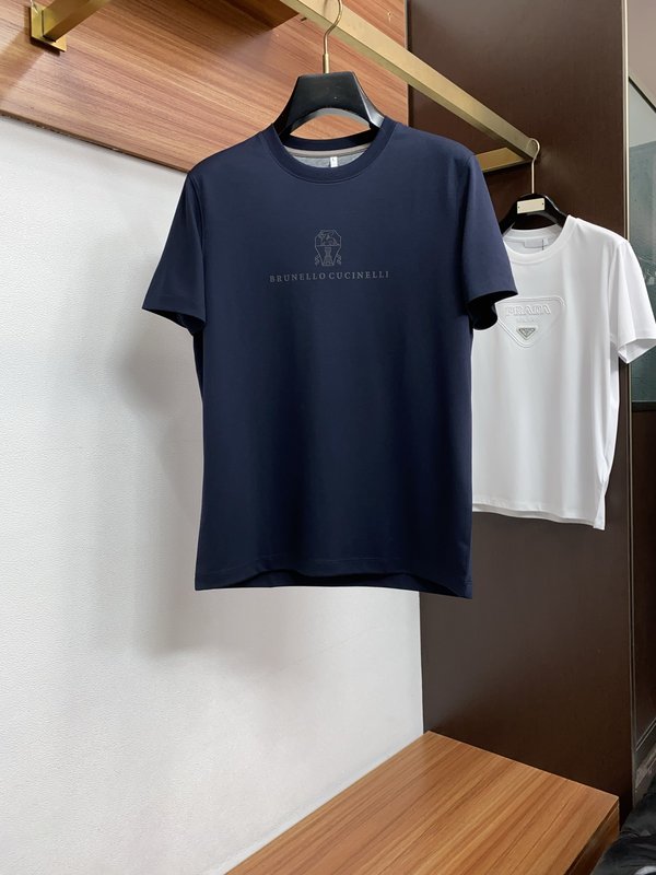 클래식 패션 머서라이즈드 코튼 반팔 티셔츠 001-181524