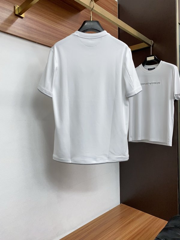 초봄 라운드넥 반팔 티셔츠 심플 캐주얼 001-181593
