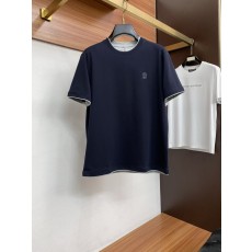초봄 라운드넥 반팔 티셔츠 심플 캐주얼 001-181595