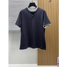이른 봄 머서화 코튼 라운드 넥 반팔 티셔츠 001-181600