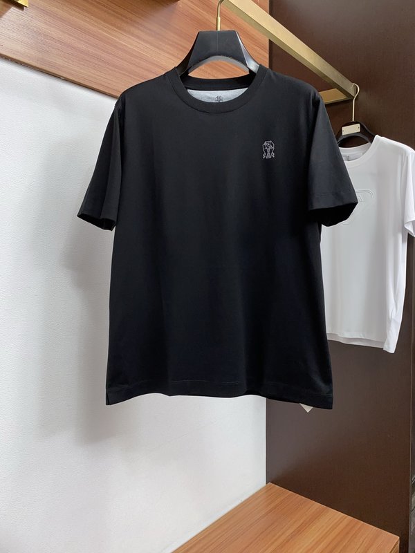 고급 맞춤 면 반팔 티셔츠 001-181633