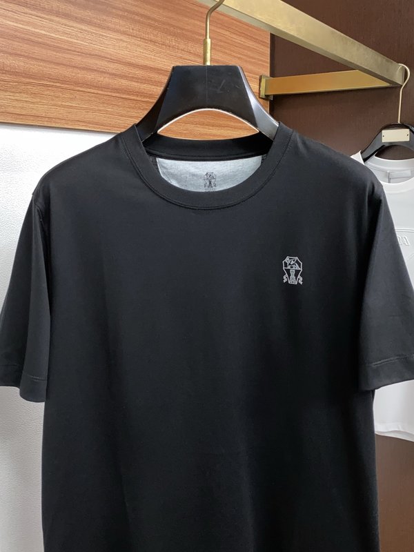 고급 맞춤 면 반팔 티셔츠 001-181633