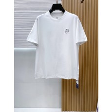 고급 장면사 모달 혼방 라운드넥 반팔 티셔츠 001-181635