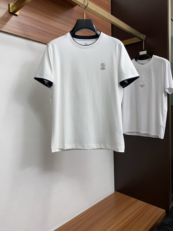봄여름 남성 심플 라운드넥 반팔 티셔츠 001-181644