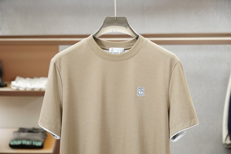남성 라운드넥 더블 머서라이즈드 숏슬리브 티셔츠 001-181688