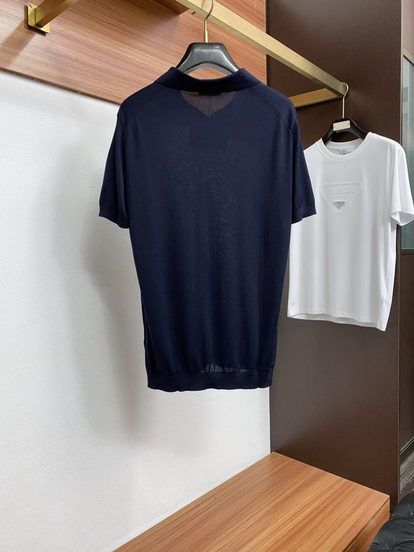 클래식 올드머니 스타일 텐셀 혼방 면 반팔 티셔츠 001-181702