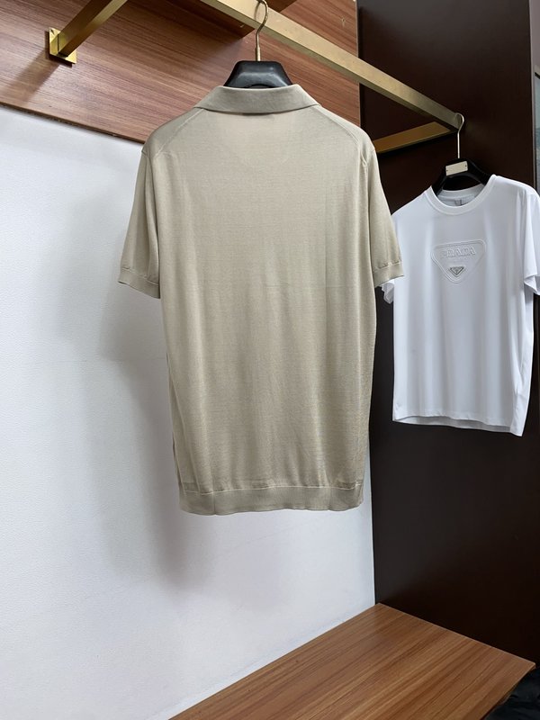 클래식 올드머니 스타일 텐셀 혼방 코튼 반팔 티셔츠 001-181705