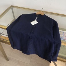 브루넬로 쿠치넬리 남성 린넨 스탠드 칼라 셔츠 001-181733