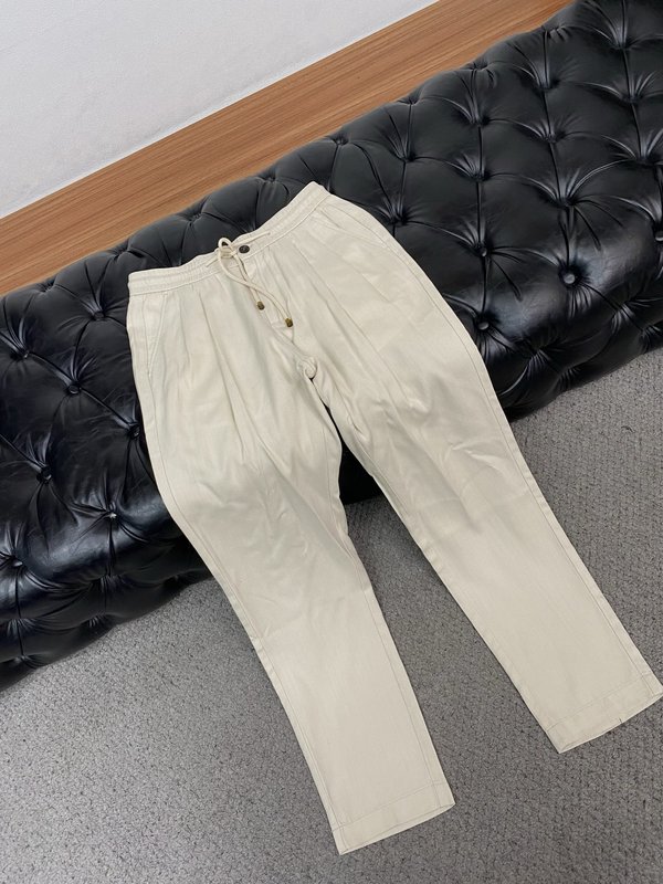 봄여름 신상 정방적 면린 캐주얼 팬츠 001-181816