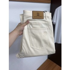 패션 레터 패턴 데님 캐주얼 팬츠 001-181821