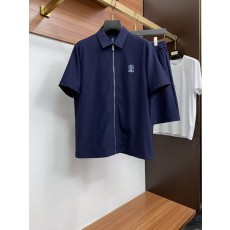 브루넬로 쿠치넬리 남성 캐주얼 반바지 세트 001-181849