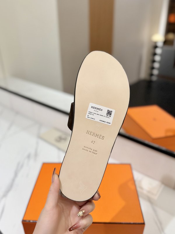 에르메스 남성 스웨이드 슬리퍼 001-182069