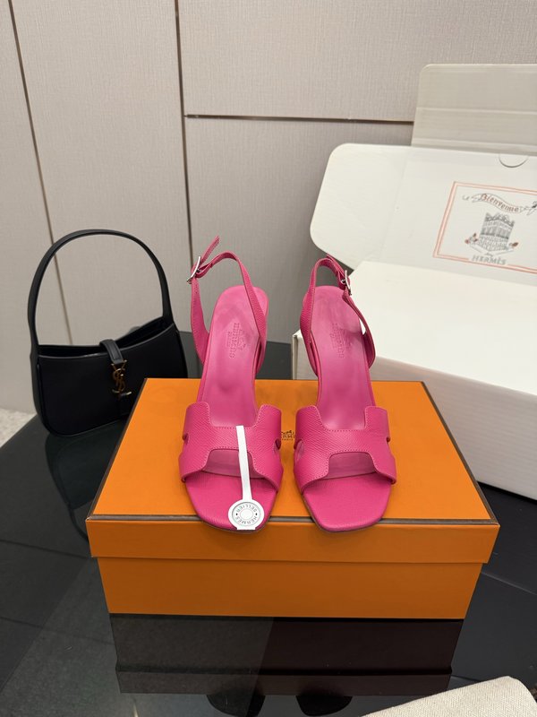 에르메스 클래식 H 버클 스틸레토 샌들 001-182096