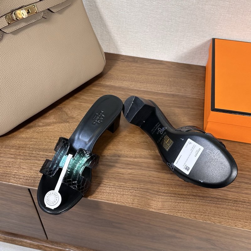 에르메스 H 슬리퍼 오란 샌들 시리즈 001-182129