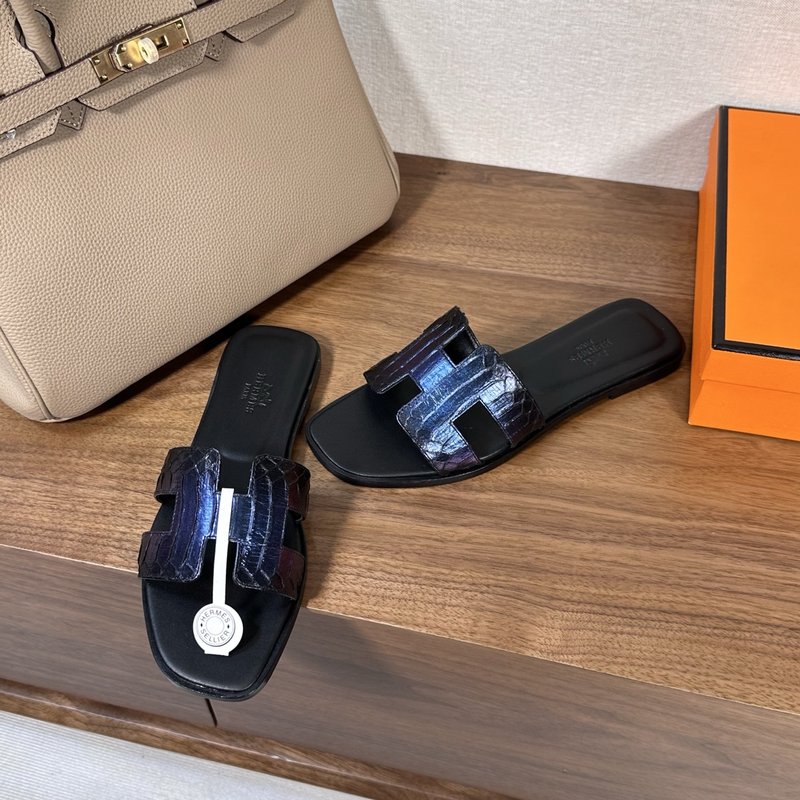 에르메스 H 슬리퍼 오란 샌들 시리즈 001-182138