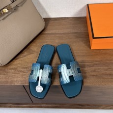 에르메스 H 슬리퍼 오란 샌들 벨벳 소재 001-182139