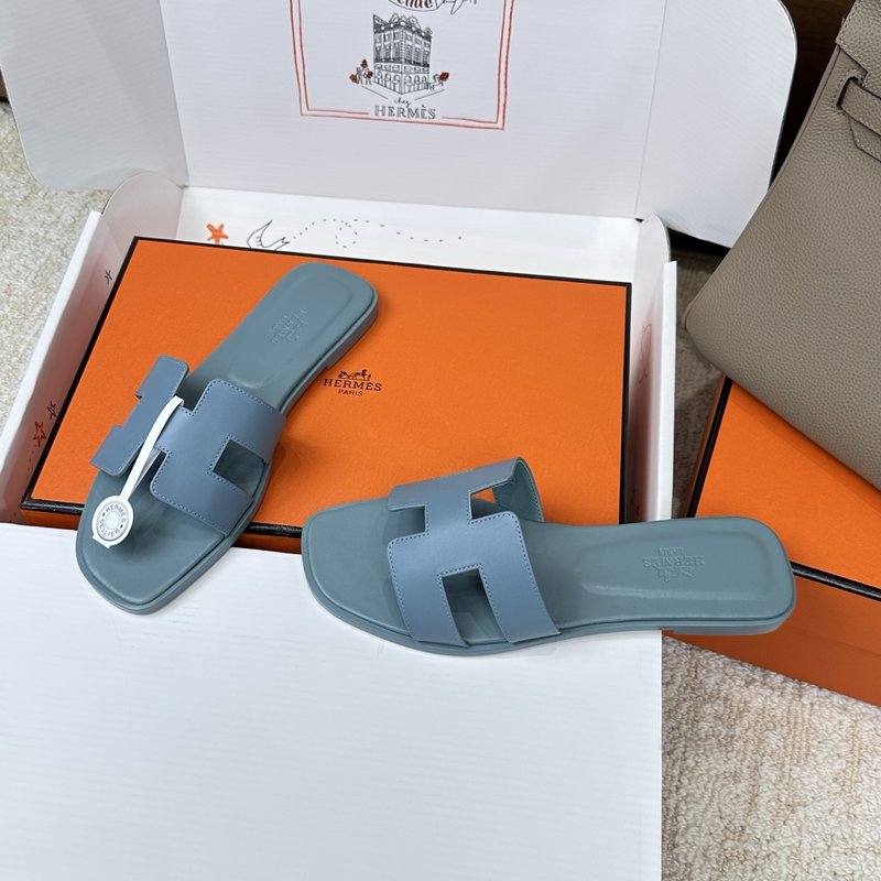 에르메스 H 슬리퍼 오란 샌들 시리즈 001-182243