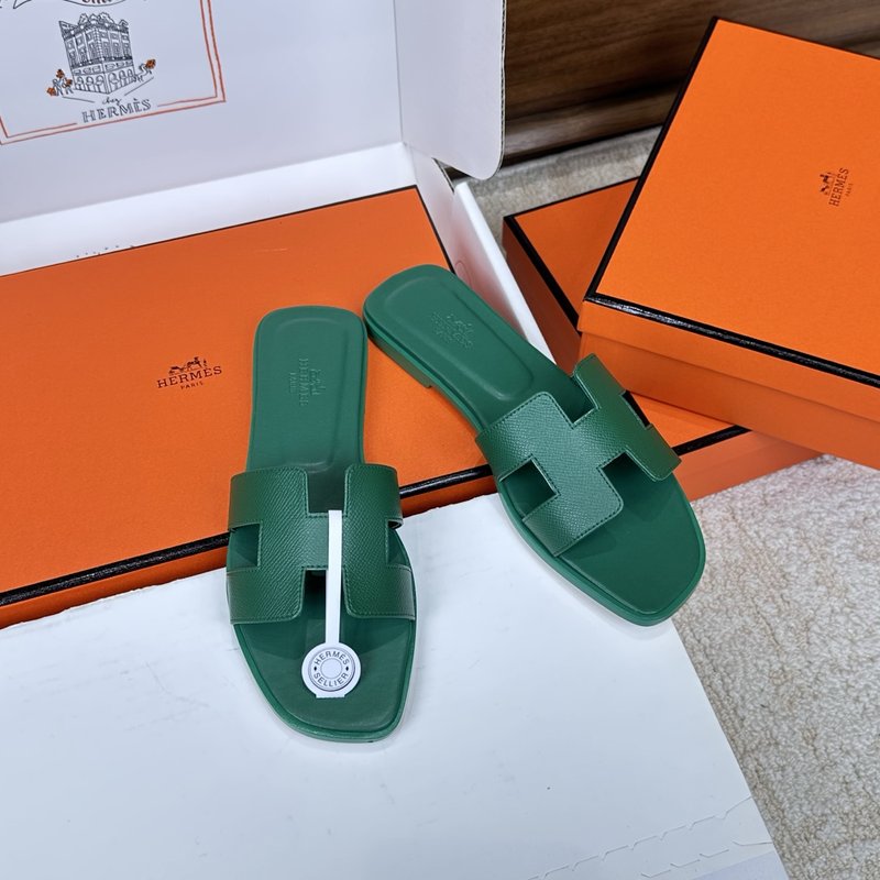 에르메스 H 슬리퍼 오란 샌들 벨벳 소재 001-182267