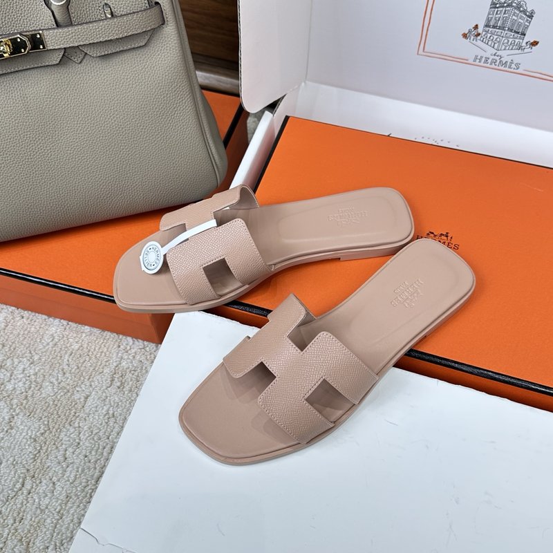 에르메스 H 슬리퍼 오란 샌들 시리즈 001-182299
