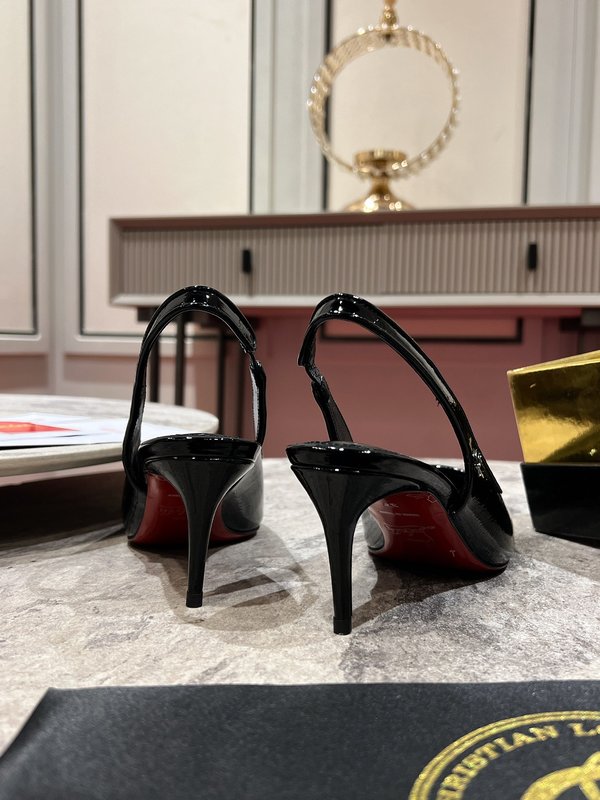 CL 버클 백리스 캣힐 하이힐 001-182395
