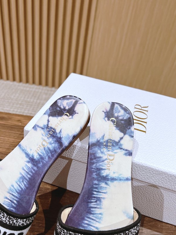 디올春夏新상 자수 가죽 슬리퍼 001-182417