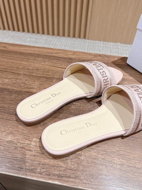 디올春夏新상 자수 가죽 슬리퍼 001-182426