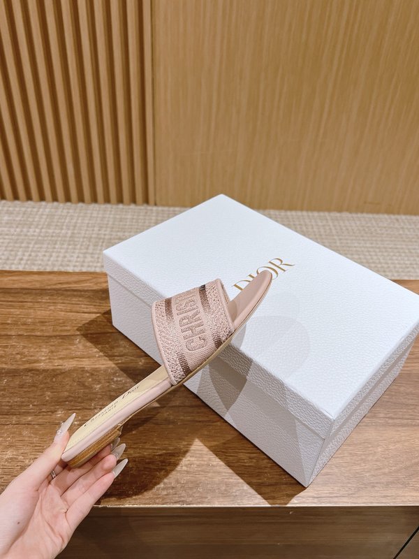 디올春夏新상 자수 가죽 슬리퍼 001-182426