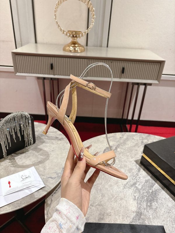 스트랩 하이힐 샌들 001-182456