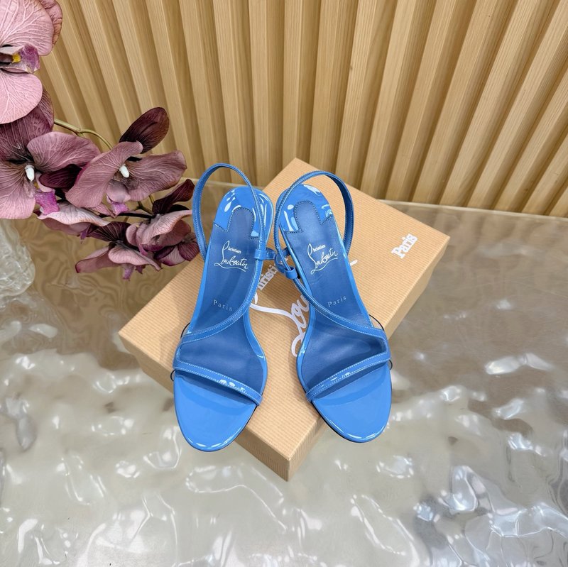 크리스찬 루부탱 장미 크리스탈 하이힐 001-182478