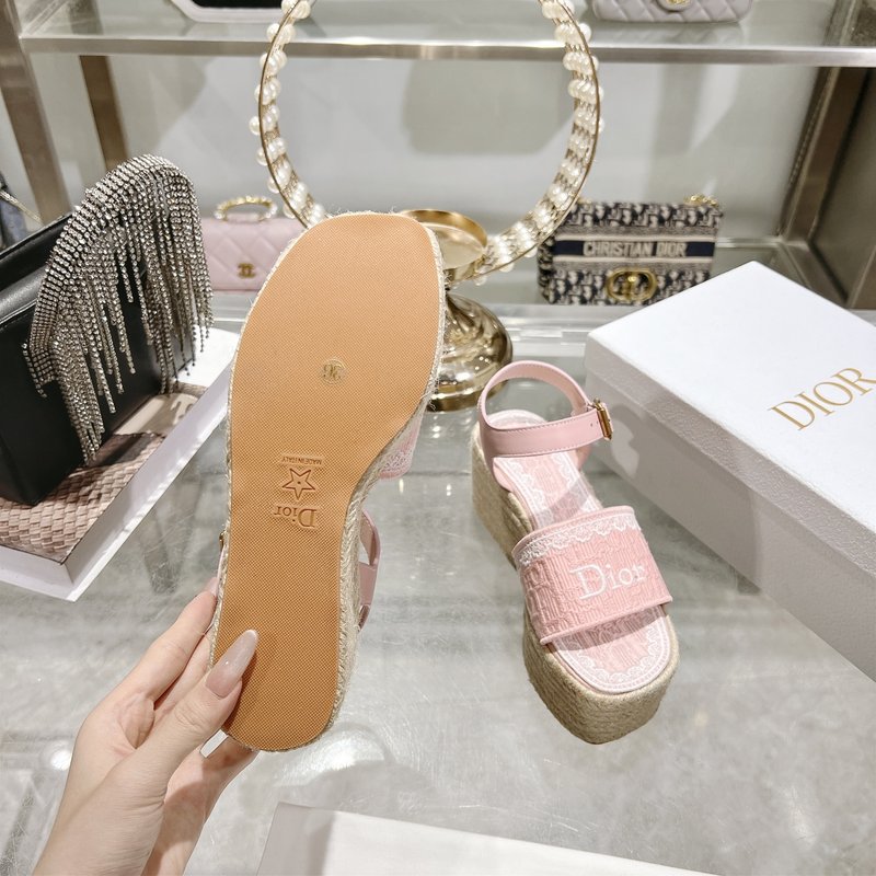 디올 에스파드리유 플랫폼 샌들 001-182490