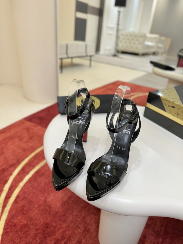 뾰족한 발가락 원 스트랩 플랫폼 하이힐 샌들 001-182523