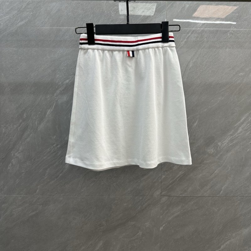 톰브라운 컬러 스트라이프 A 라인 미니스커트 001-182596