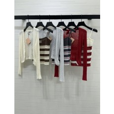 미우미우 스트라이프 조끼 가디건 2 종 세트 001-182699
