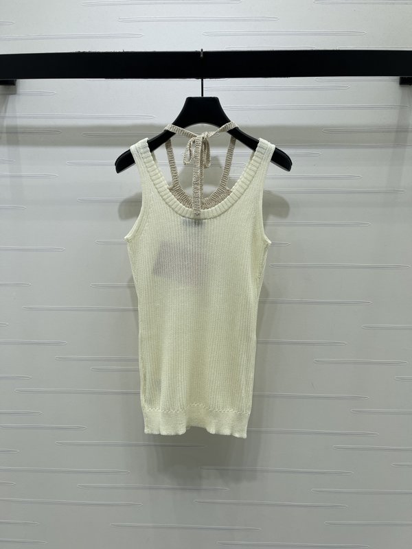 미우미우 홀터넥 니트 조끼 001-182768