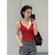 미우미우 레이스 로고 레터링 탱크톱 001-182861