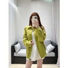 라이트 블루 칼라 지퍼 재킷 아우터 001-182905