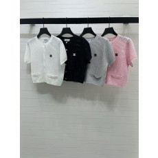 샤넬 봄여름 니트 반팔 가디건 001-183047