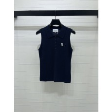 샤넬 칼라 니트 조끼 001-183093