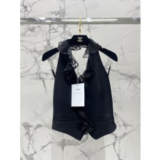 샤넬풍 레이스 목걸이 백리스 조끼 001-183104