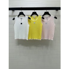 샤넬 봄여름 레이스 니트 조끼 001-183135