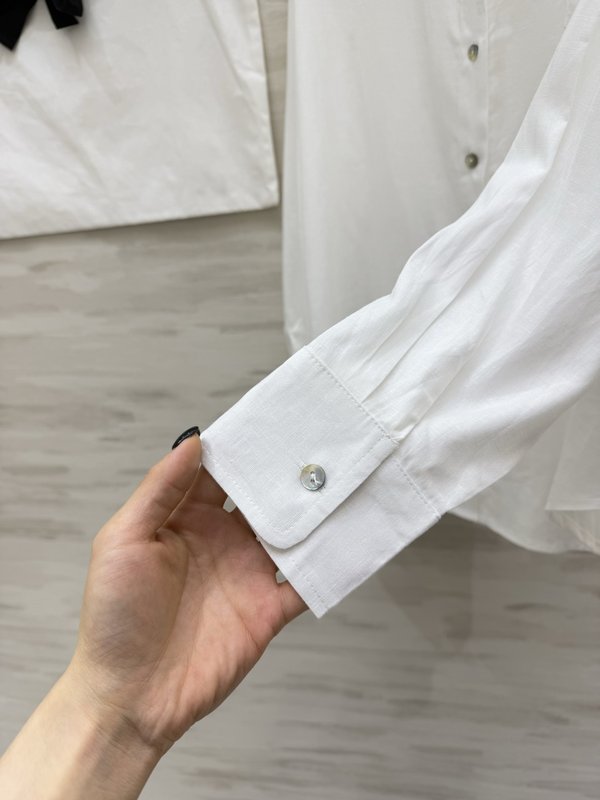 샤넬 스타일 루즈핏 린넨 셔츠 001-183153