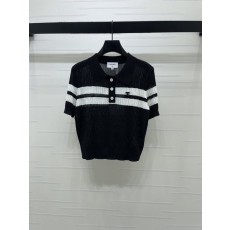 샤넬 스트라이프 칼라 니트 반팔 001-183173