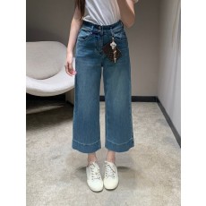 루이비통 메탈 플라워 체인 가방 데님 팬츠 001-183264