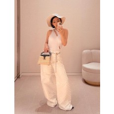 루이비통 모노그램 자수 데님 롱팬츠 001-183281