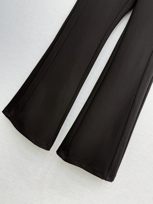 셀린느 블랙 와이드 팬츠 001-183363
