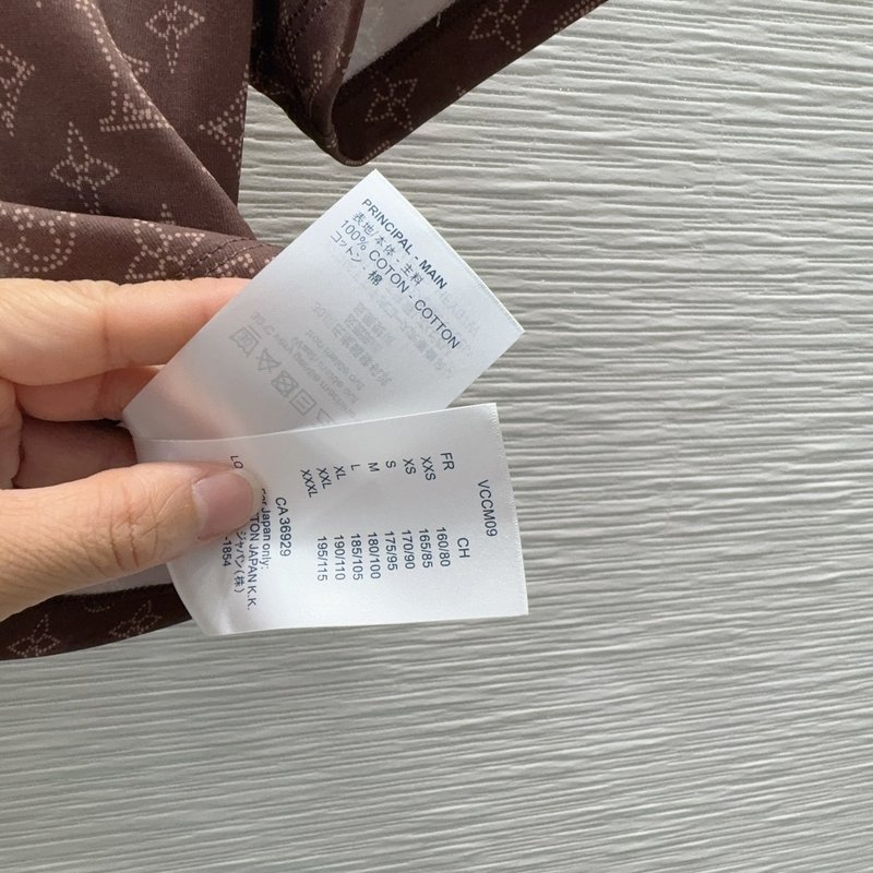 루이비통 여성 클래식 프린트 반팔 티셔츠 001-183394